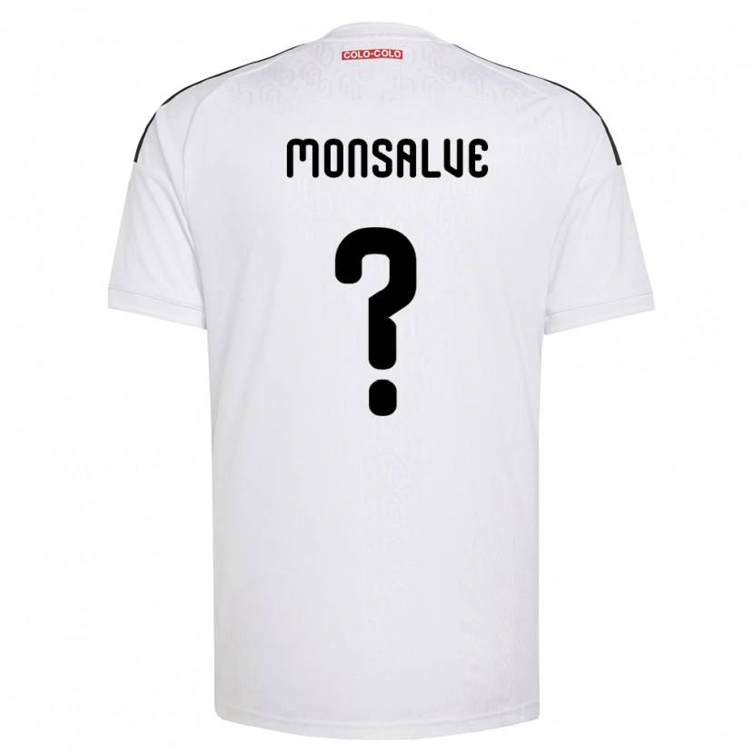 Danxen Män Gaspar Monsalve #0 Vit Svart Hemmatröja Matchtröjor 2026/27 Tröjor T-Tröja
