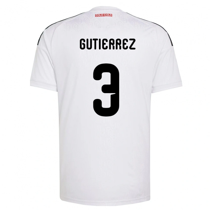 Danxen Män Daniel Gutiérrez #3 Vit Svart Hemmatröja Matchtröjor 2026/27 Tröjor T-Tröja