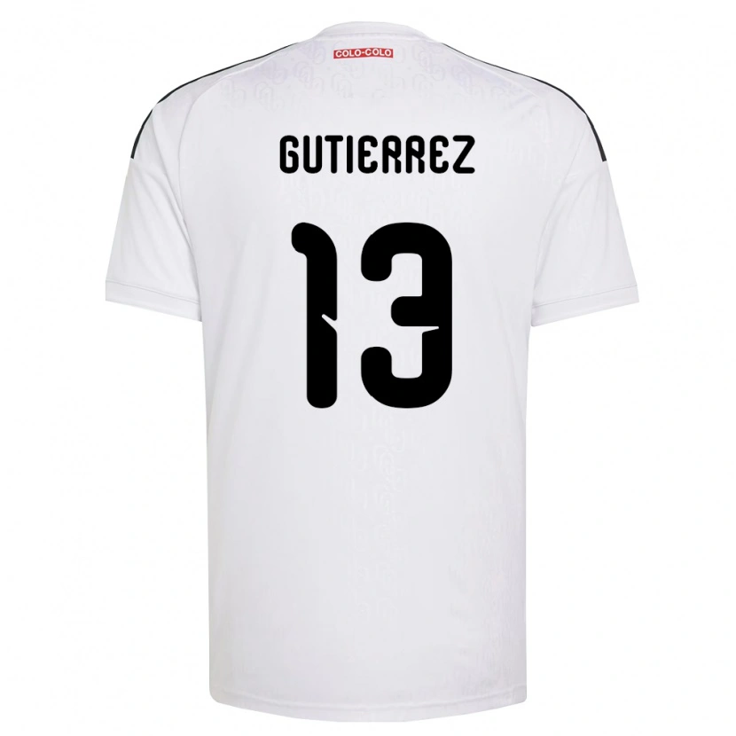 Danxen Män Bruno Gutiérrez #13 Vit Svart Hemmatröja Matchtröjor 2026/27 Tröjor T-Tröja
