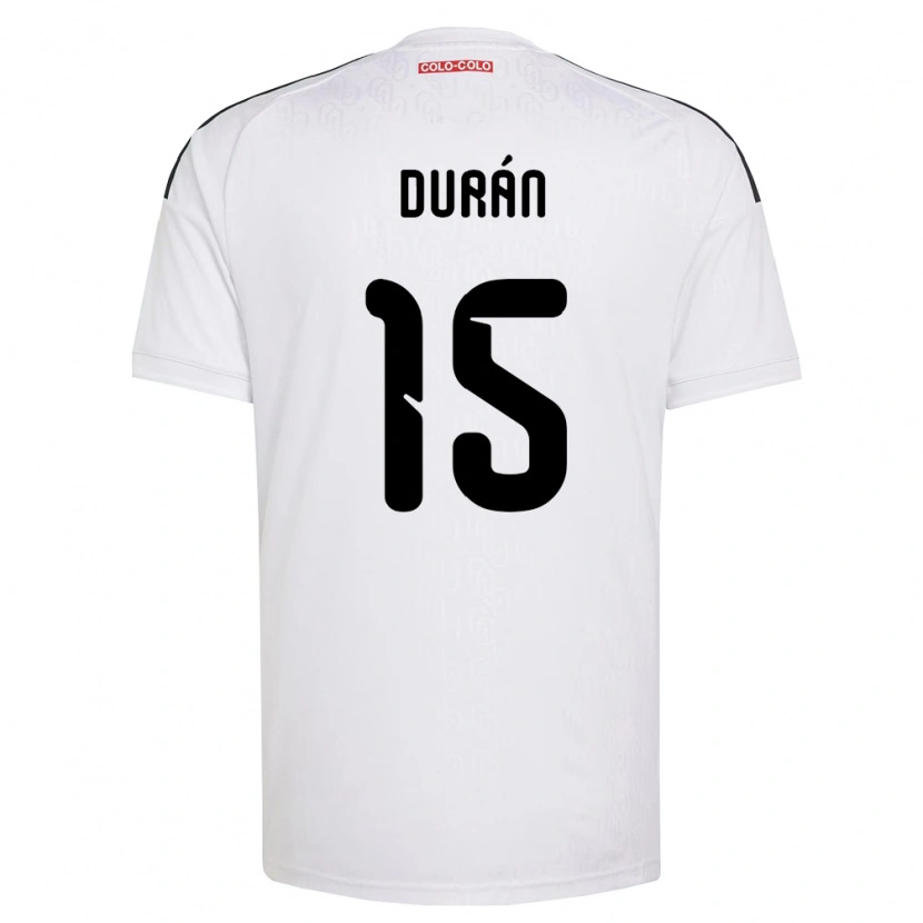 Danxen Män José Durán #15 Vit Svart Hemmatröja Matchtröjor 2026/27 Tröjor T-Tröja