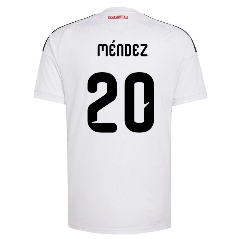 Danxen Män Javier Méndez #20 Vit Svart Hemmatröja Matchtröjor 2026/27 Tröjor T-Tröja