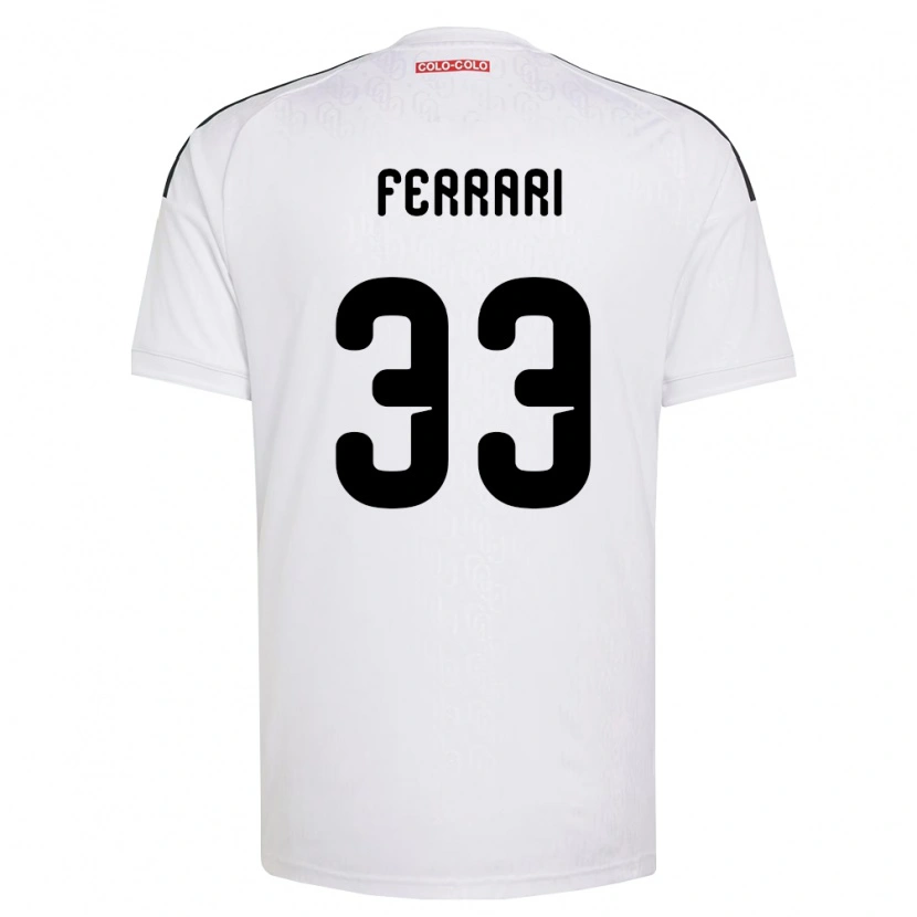 Danxen Män Matías Ferrari #33 Vit Svart Hemmatröja Matchtröjor 2026/27 Tröjor T-Tröja