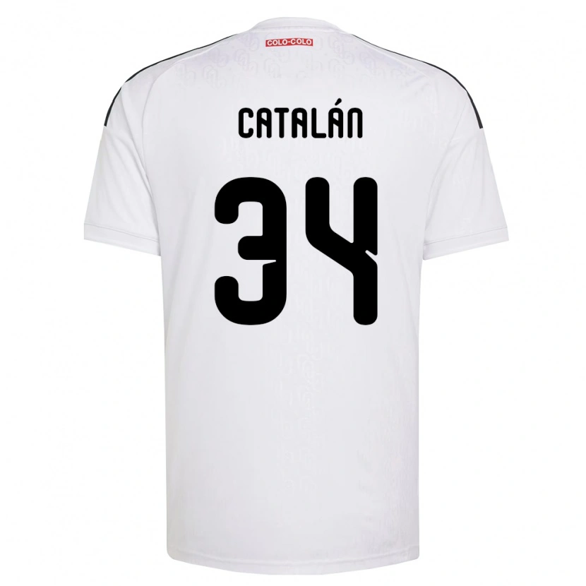 Danxen Män Rodrigo Catalán #34 Vit Svart Hemmatröja Matchtröjor 2026/27 Tröjor T-Tröja