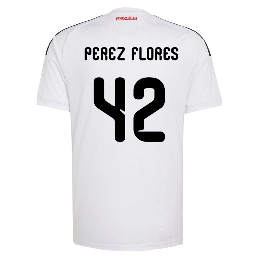 Danxen Män Benjamín Pérez #42 Vit Svart Hemmatröja Matchtröjor 2026/27 Tröjor T-Tröja