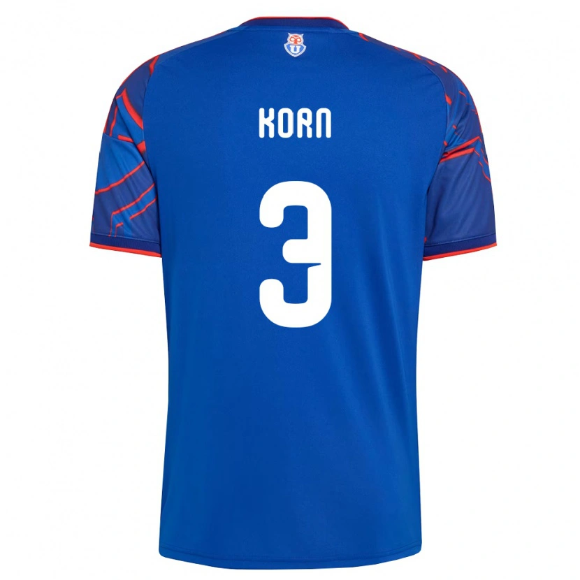 Danxen Män Agustín Korn #3 Kungligt Blå Röd Hemmatröja Matchtröjor 2026/27 Tröjor T-Tröja