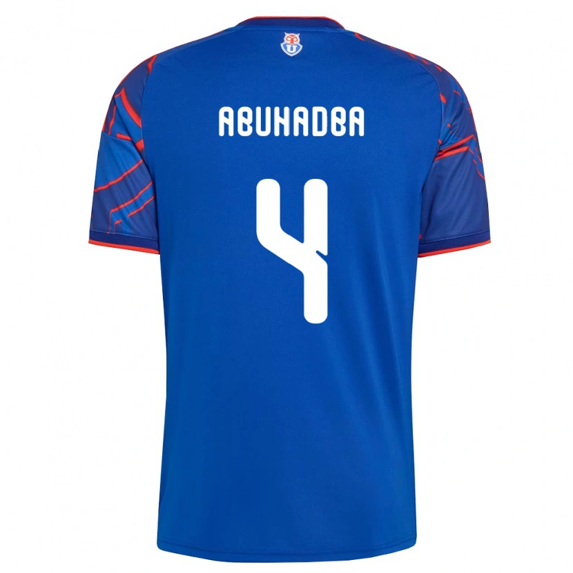 Danxen Män Zacarías Abuhadba #4 Kungligt Blå Röd Hemmatröja Matchtröjor 2026/27 Tröjor T-Tröja