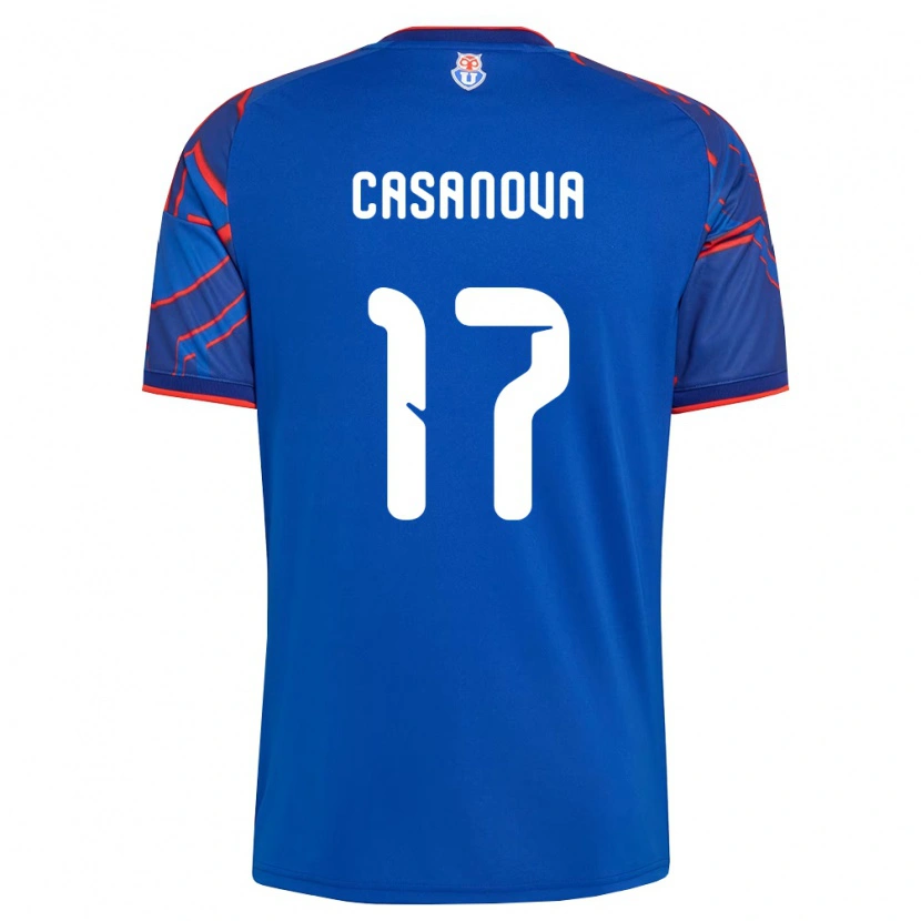 Danxen Män Luis Casanova #17 Kungligt Blå Röd Hemmatröja Matchtröjor 2026/27 Tröjor T-Tröja