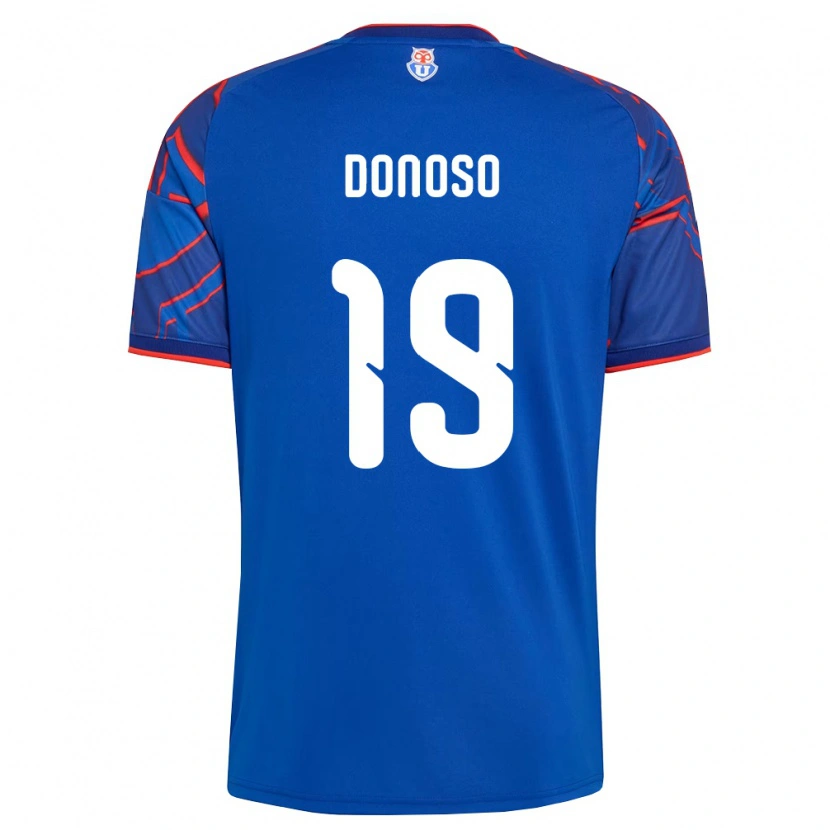 Danxen Män Fabián Donoso #19 Kungligt Blå Röd Hemmatröja Matchtröjor 2026/27 Tröjor T-Tröja