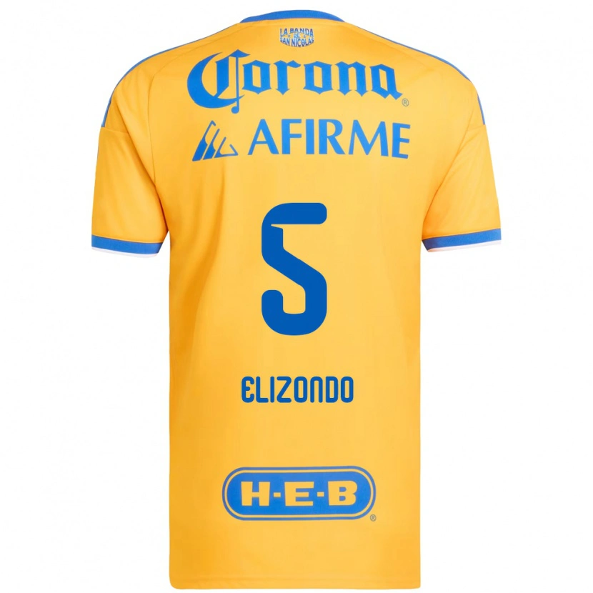 Danxen Män Fernanda Elizondo #5 Gul Blå Hemmatröja Matchtröjor 2026/27 Tröjor T-Tröja