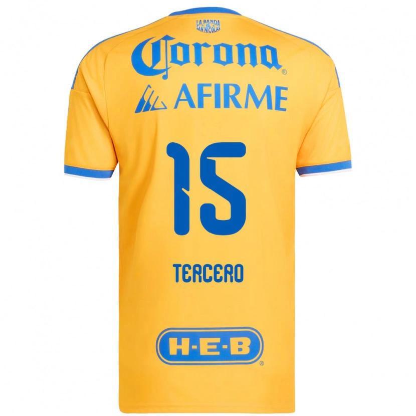 Danxen Män Eduardo Tercero #15 Gul Blå Hemmatröja Matchtröjor 2026/27 Tröjor T-Tröja