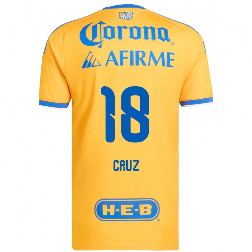 Danxen Män Belen Cruz #18 Gul Blå Hemmatröja Matchtröjor 2026/27 Tröjor T-Tröja