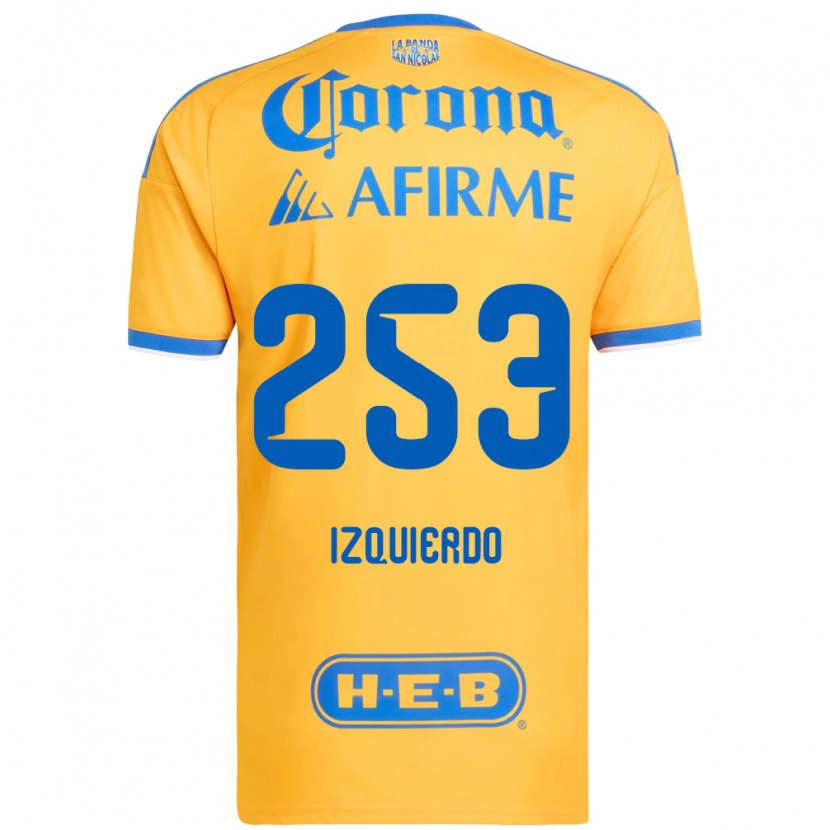 Danxen Män Diego Izquierdo #253 Gul Blå Hemmatröja Matchtröjor 2026/27 Tröjor T-Tröja