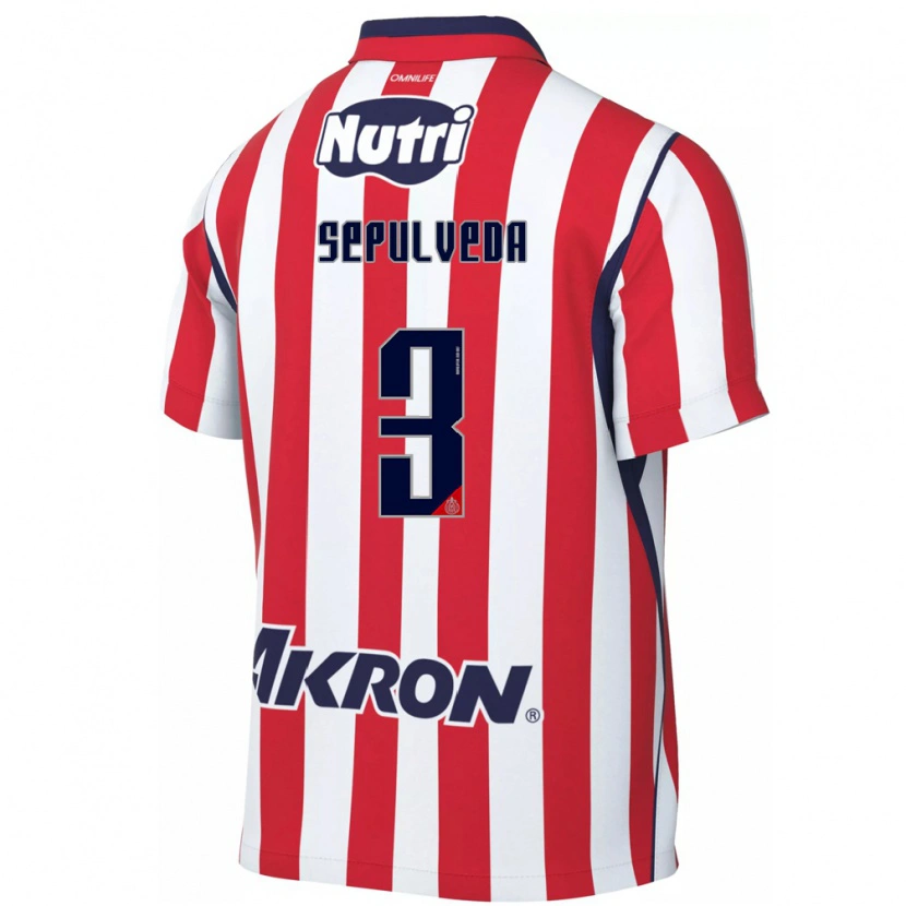 Danxen Män Gilberto Sepúlveda #3 Röd Vit Hemmatröja Matchtröjor 2026/27 Tröjor T-Tröja