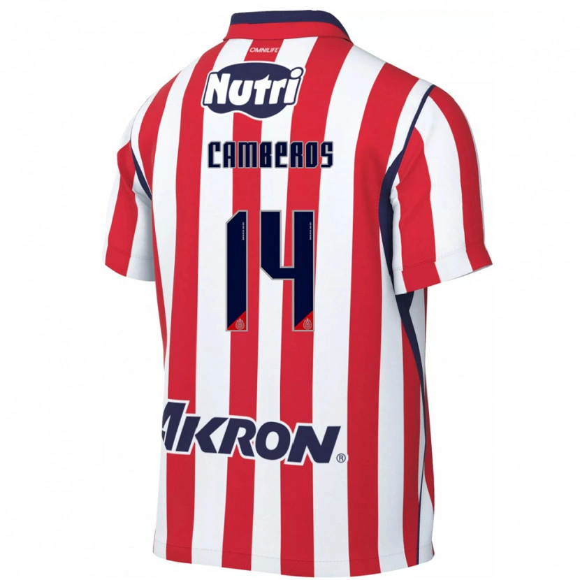 Danxen Män Hugo Camberos #14 Röd Vit Hemmatröja Matchtröjor 2026/27 Tröjor T-Tröja