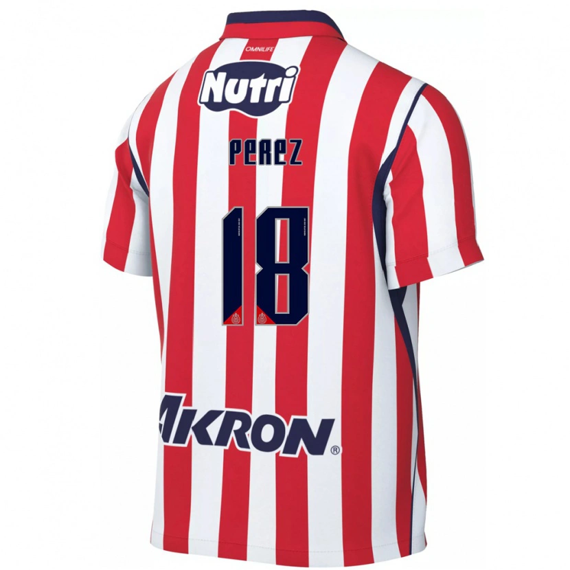 Danxen Män Jonathan Pérez #18 Röd Vit Hemmatröja Matchtröjor 2026/27 Tröjor T-Tröja