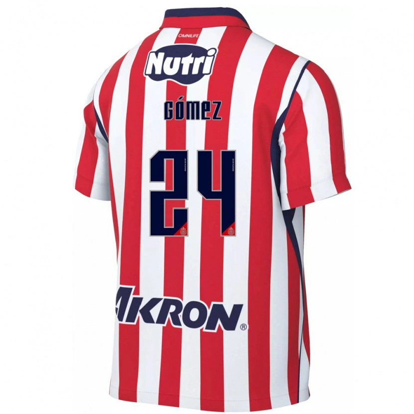 Danxen Män Miguel Gómez #24 Röd Vit Hemmatröja Matchtröjor 2026/27 Tröjor T-Tröja