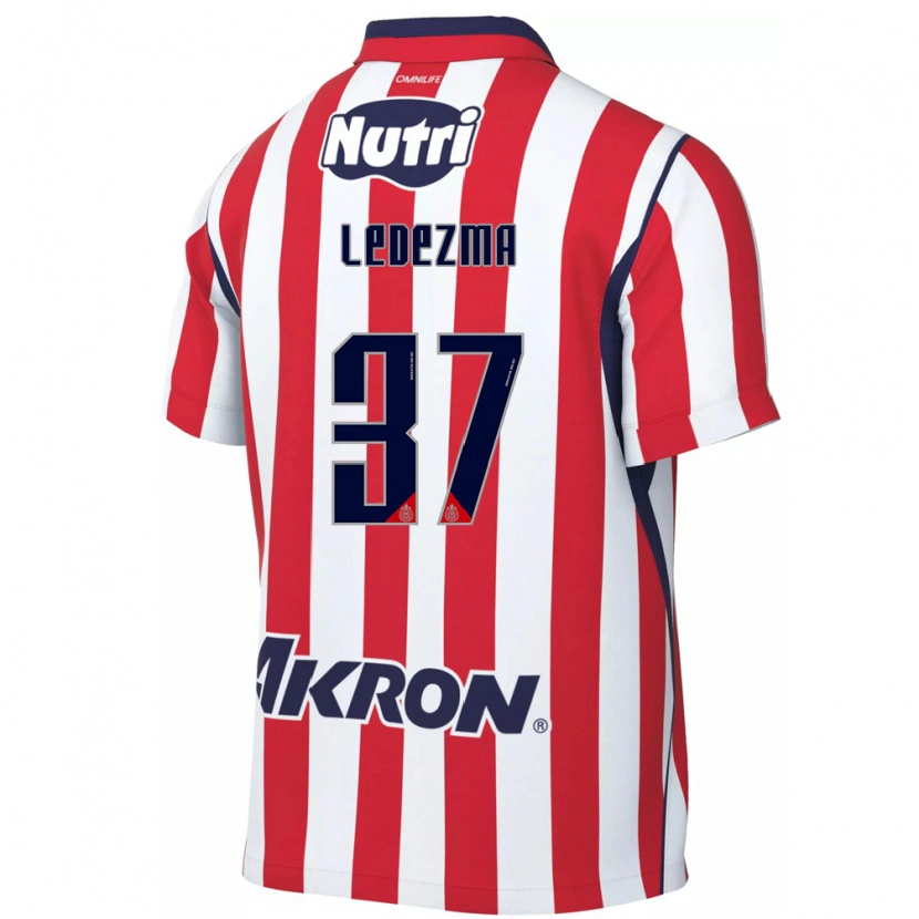 Danxen Män Richard Ledezma #37 Röd Vit Hemmatröja Matchtröjor 2026/27 Tröjor T-Tröja