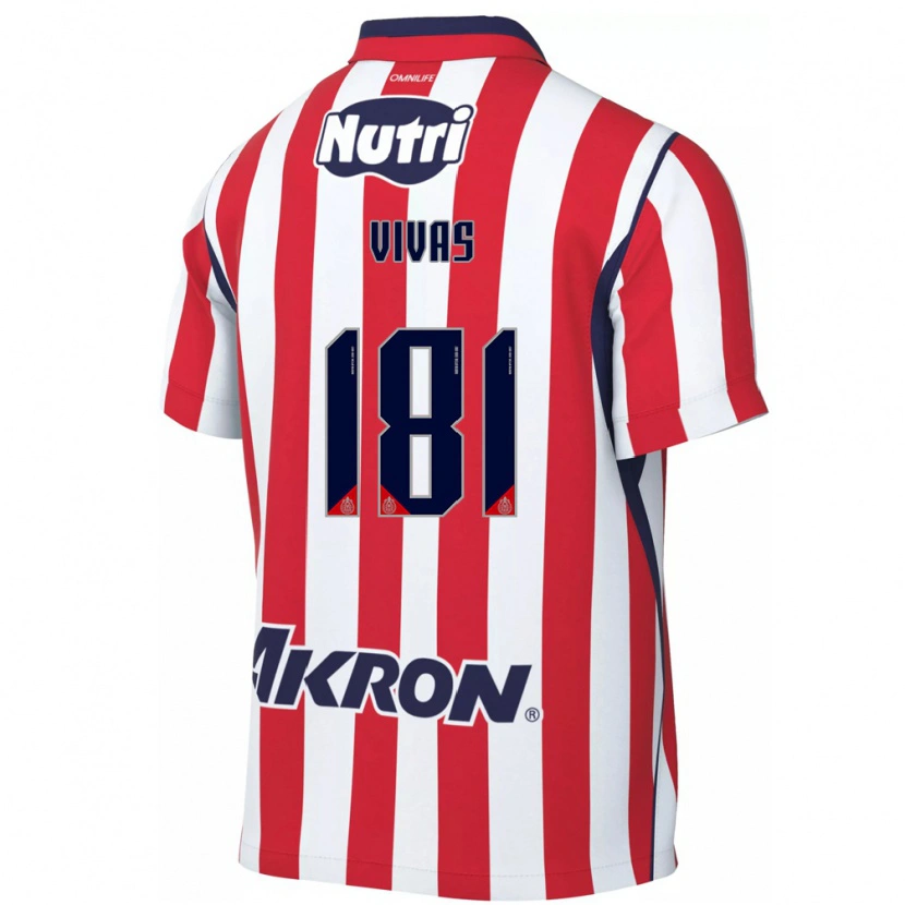 Danxen Män Ángel Vivas #181 Röd Vit Hemmatröja Matchtröjor 2026/27 Tröjor T-Tröja