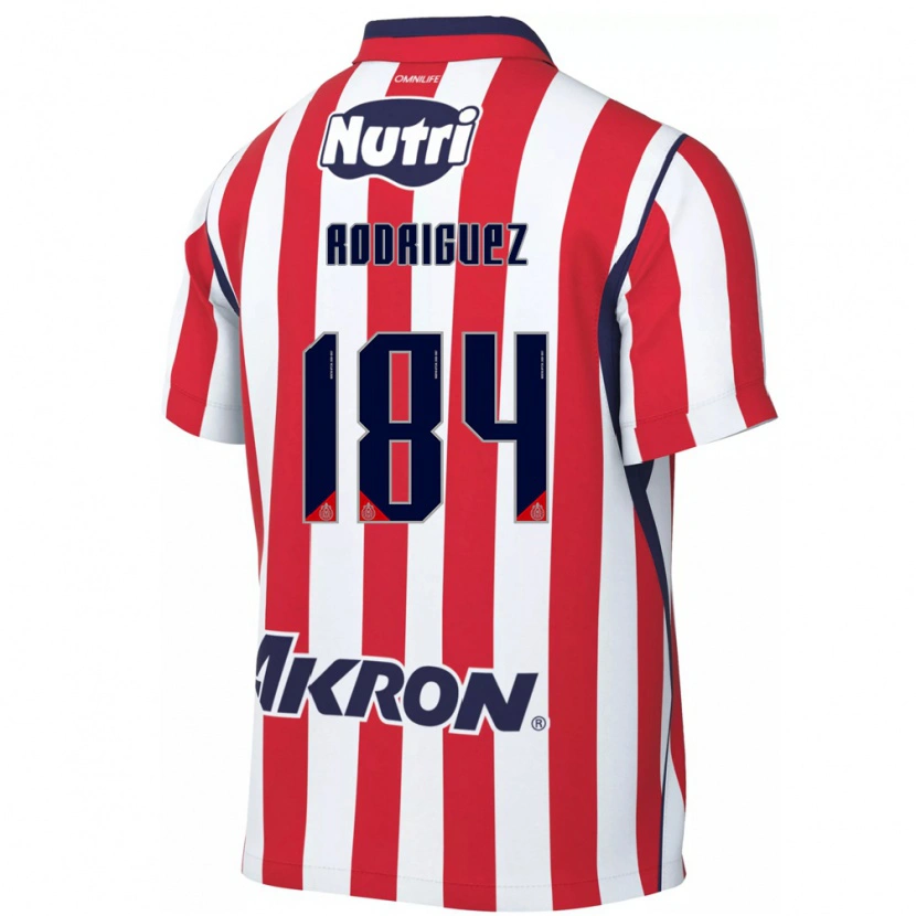 Danxen Män Emiliano Rodríguez #184 Röd Vit Hemmatröja Matchtröjor 2026/27 Tröjor T-Tröja