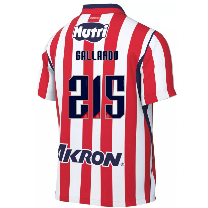Danxen Män Jonathan Gallardo #215 Röd Vit Hemmatröja Matchtröjor 2026/27 Tröjor T-Tröja