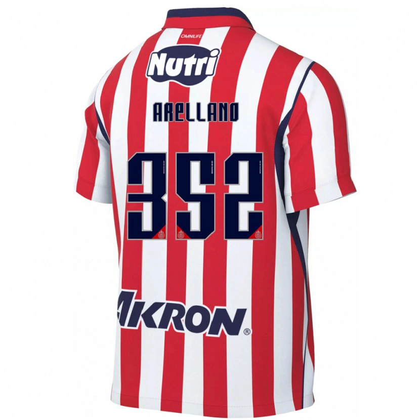Danxen Män Santiago Arellano #352 Röd Vit Hemmatröja Matchtröjor 2026/27 Tröjor T-Tröja
