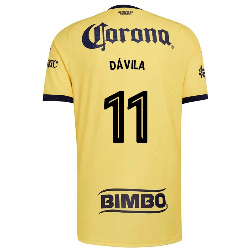 Danxen Män Víctor Dávila #11 Gul Röd Svart Hemmatröja Matchtröjor 2026/27 Tröjor T-Tröja
