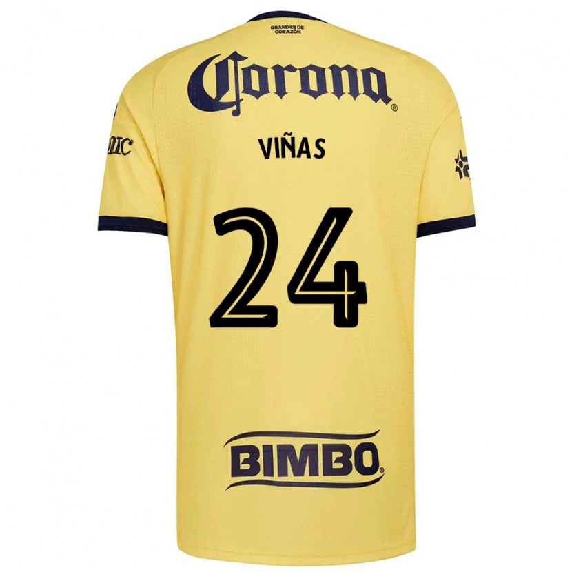 Danxen Män Federico Viñas #24 Gul Röd Svart Hemmatröja Matchtröjor 2026/27 Tröjor T-Tröja