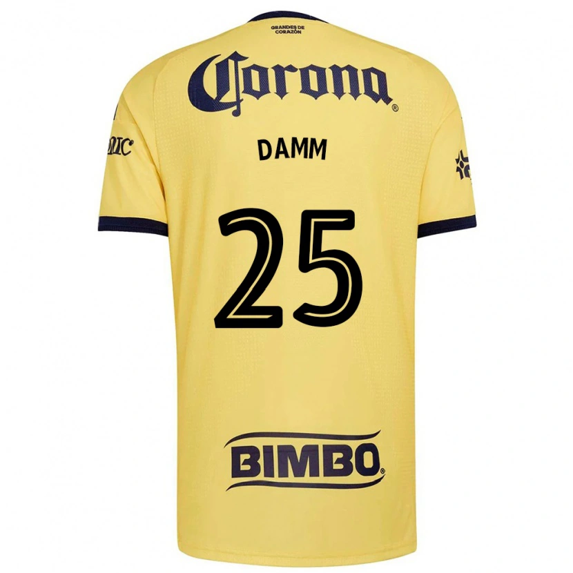 Danxen Män Jurgen Damm #25 Gul Röd Svart Hemmatröja Matchtröjor 2026/27 Tröjor T-Tröja