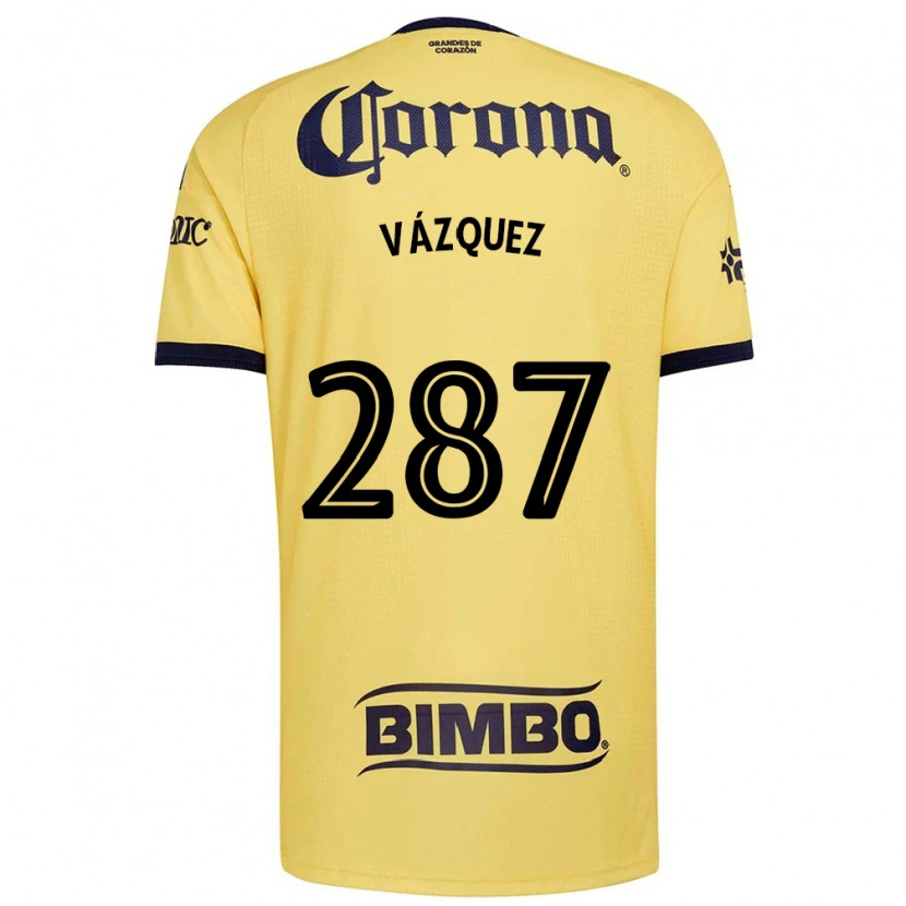 Danxen Män Omar Vázquez #287 Gul Röd Svart Hemmatröja Matchtröjor 2026/27 Tröjor T-Tröja