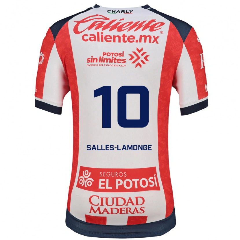 Danxen Män Sébastien Salles-Lamonge #10 Röd Vit Svart Hemmatröja Matchtröjor 2026/27 Tröjor T-Tröja