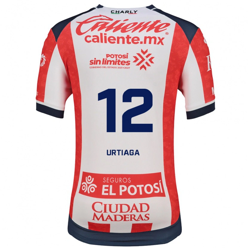 Danxen Män Diego Urtiaga #12 Röd Vit Svart Hemmatröja Matchtröjor 2026/27 Tröjor T-Tröja