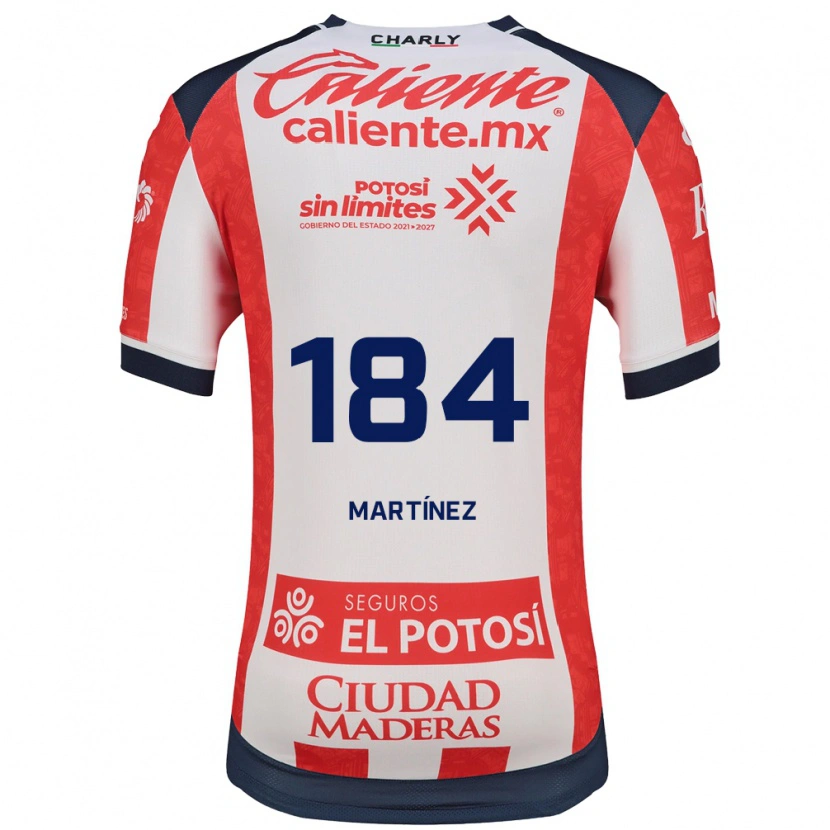Danxen Män Braulio Martínez #184 Röd Vit Svart Hemmatröja Matchtröjor 2026/27 Tröjor T-Tröja
