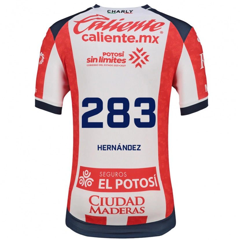 Danxen Män Sebastián Hernández #283 Röd Vit Svart Hemmatröja Matchtröjor 2026/27 Tröjor T-Tröja