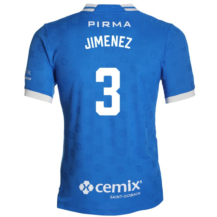 Danxen Män Jaiber Jimenez #3 Blå Vit Röd Hemmatröja Matchtröjor 2026/27 Tröjor T-Tröja