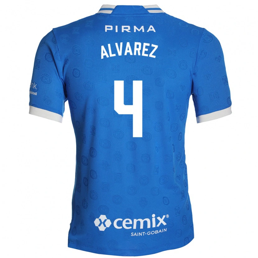Danxen Män Gabriela Alvarez #4 Blå Vit Röd Hemmatröja Matchtröjor 2026/27 Tröjor T-Tröja