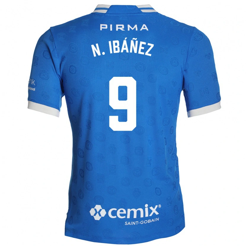 Danxen Män Nicolás Ibáñez #9 Blå Vit Röd Hemmatröja Matchtröjor 2026/27 Tröjor T-Tröja