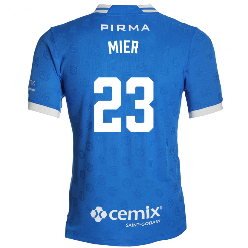 Danxen Män Kevin Mier #23 Blå Vit Röd Hemmatröja Matchtröjor 2026/27 Tröjor T-Tröja