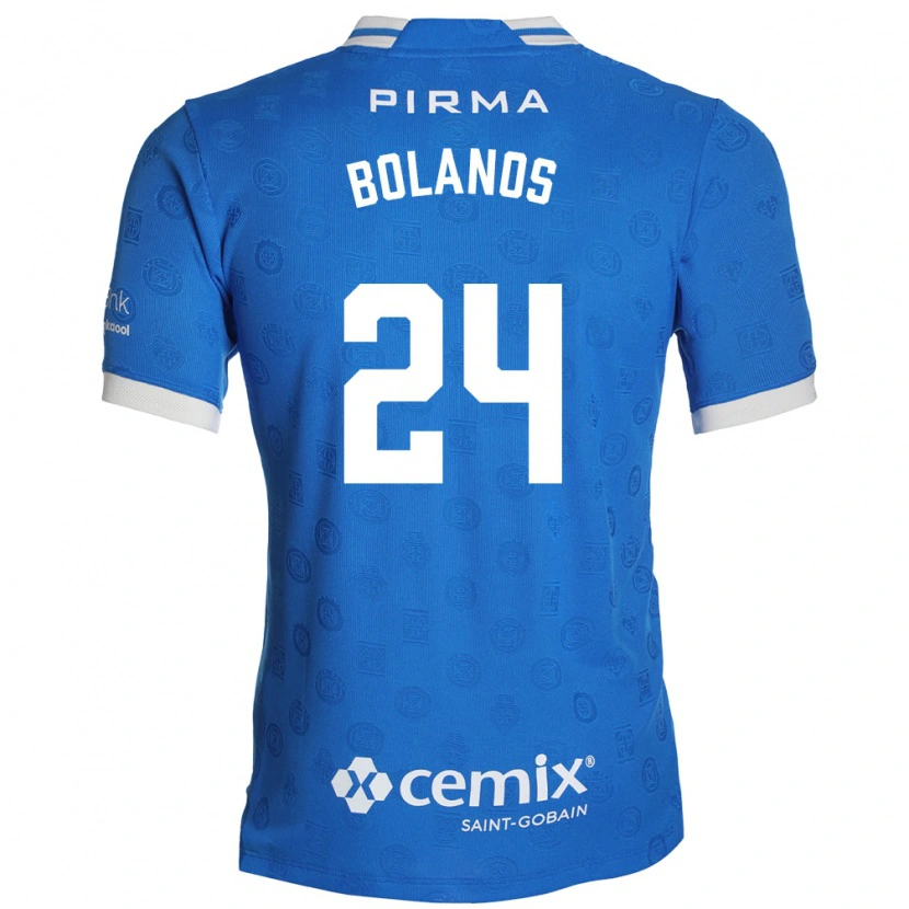Danxen Män Jatziry Bolanos #24 Blå Vit Röd Hemmatröja Matchtröjor 2026/27 Tröjor T-Tröja