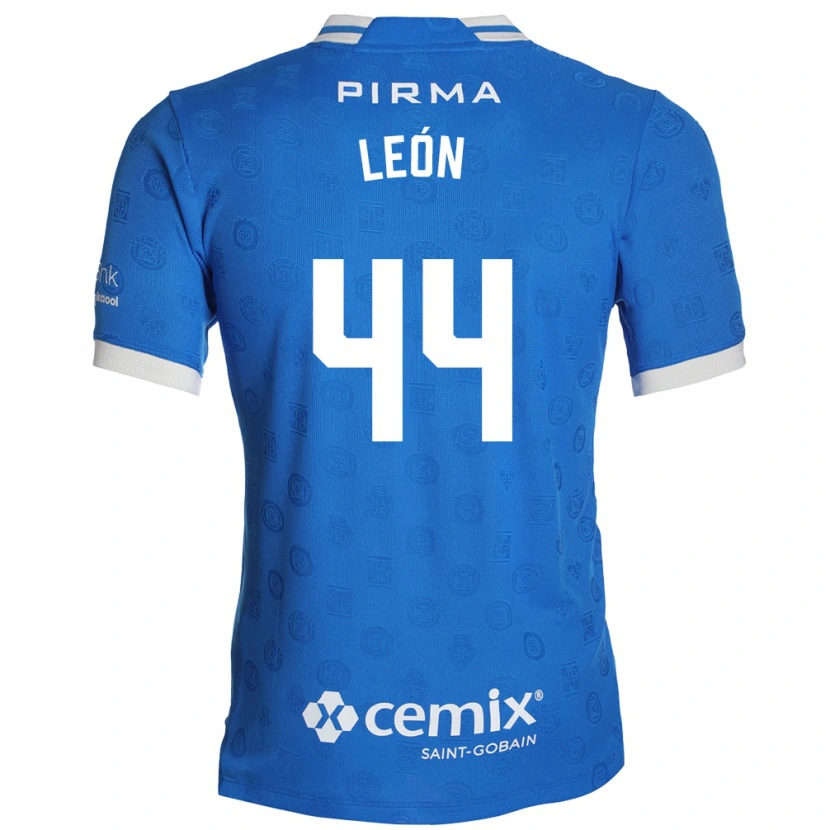 Danxen Män Cristhian León #44 Blå Vit Röd Hemmatröja Matchtröjor 2026/27 Tröjor T-Tröja