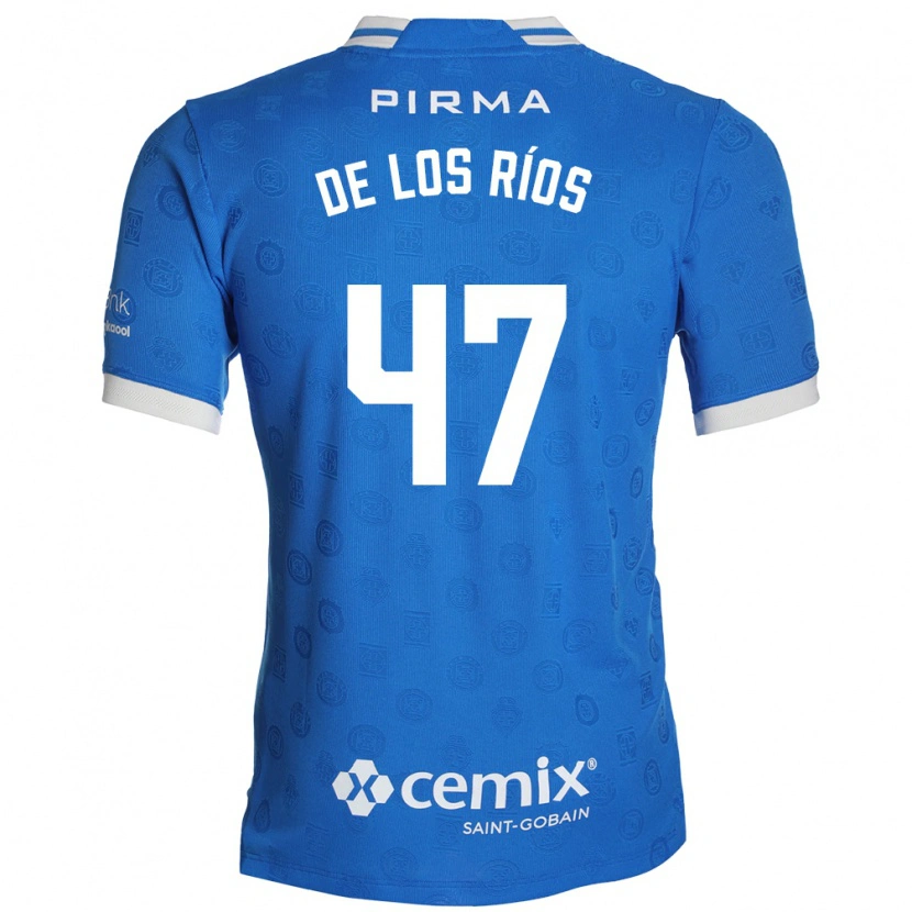 Danxen Män Sergio De Los Ríos #47 Blå Vit Röd Hemmatröja Matchtröjor 2026/27 Tröjor T-Tröja