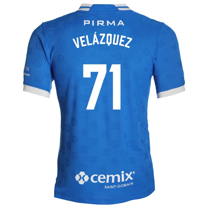 Danxen Män Víctor Velázquez #71 Blå Vit Röd Hemmatröja Matchtröjor 2026/27 Tröjor T-Tröja