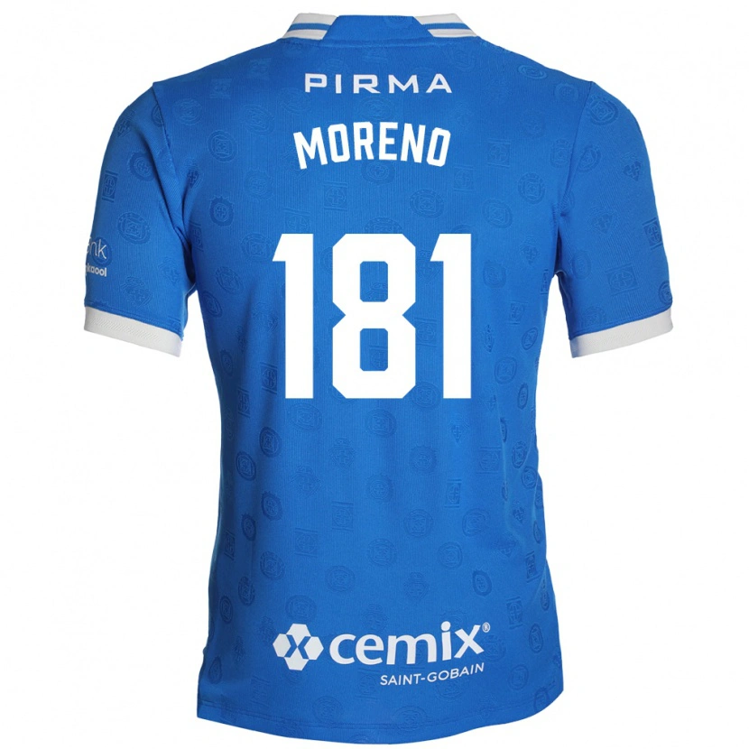 Danxen Män Roberto Moreno #181 Blå Vit Röd Hemmatröja Matchtröjor 2026/27 Tröjor T-Tröja