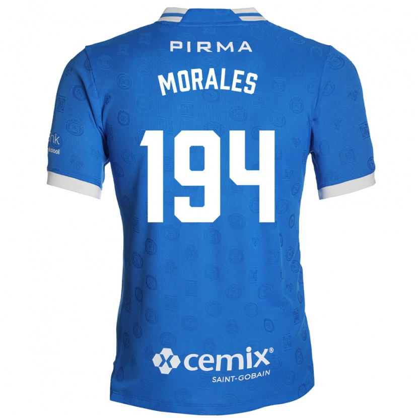Danxen Män Amaury Morales #194 Blå Vit Röd Hemmatröja Matchtröjor 2026/27 Tröjor T-Tröja