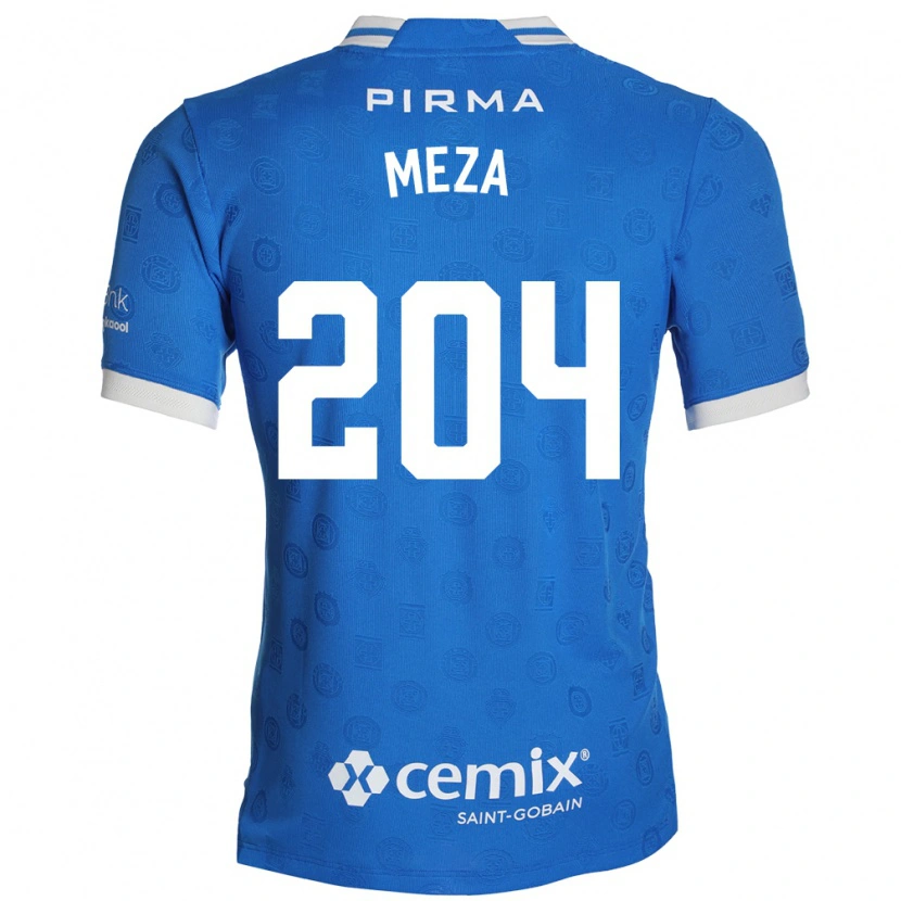 Danxen Män Jonathan Meza #204 Blå Vit Röd Hemmatröja Matchtröjor 2026/27 Tröjor T-Tröja