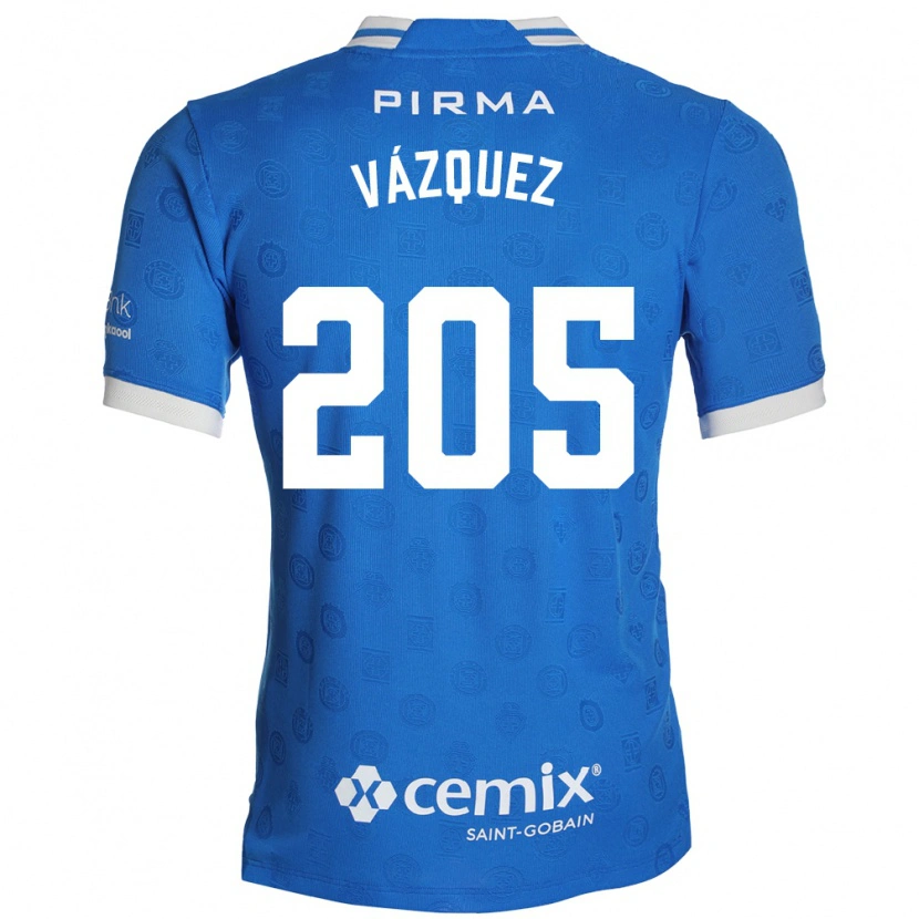 Danxen Män Jonathan Vázquez #205 Blå Vit Röd Hemmatröja Matchtröjor 2026/27 Tröjor T-Tröja