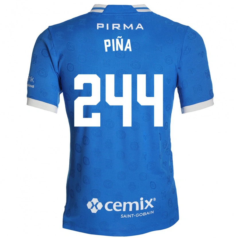 Danxen Män Oscar Piña #244 Blå Vit Röd Hemmatröja Matchtröjor 2026/27 Tröjor T-Tröja