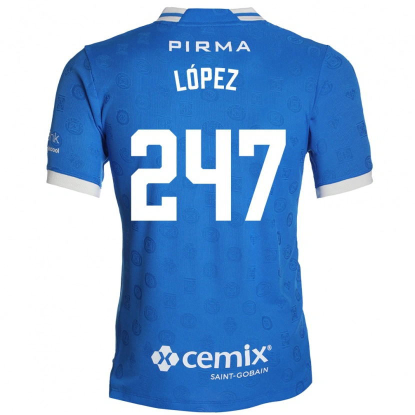 Danxen Män Santiago López #247 Blå Vit Röd Hemmatröja Matchtröjor 2026/27 Tröjor T-Tröja