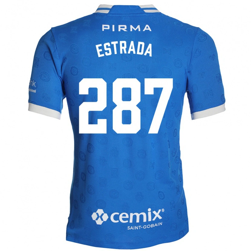 Danxen Män Hernán Estrada #287 Blå Vit Röd Hemmatröja Matchtröjor 2026/27 Tröjor T-Tröja