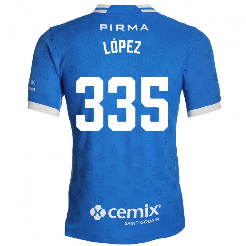 Danxen Män Alfredo López #335 Blå Vit Röd Hemmatröja Matchtröjor 2026/27 Tröjor T-Tröja