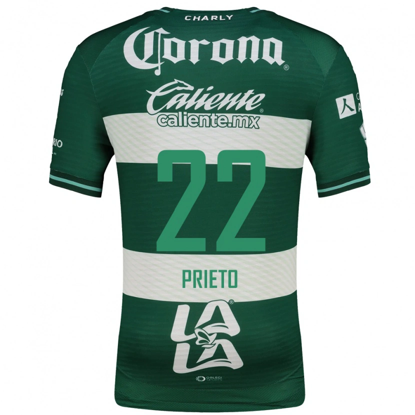 Danxen Män Ronaldo Prieto #22 Grön Vit Hemmatröja Matchtröjor 2026/27 Tröjor T-Tröja